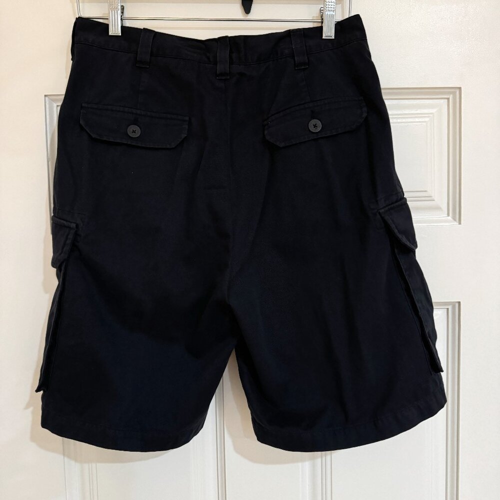 Austin Clothing Co Mens Black Cargo Shorts Size 34 Cotton Utility 9” Casual